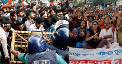 Bangladeshi students are protesting